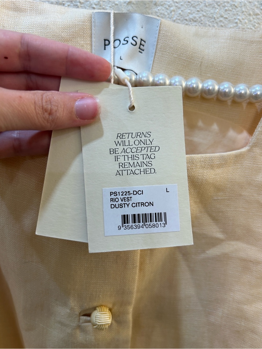NWT Posse Rio Vest Dusty Citron Size Large - Picture 7 of 12